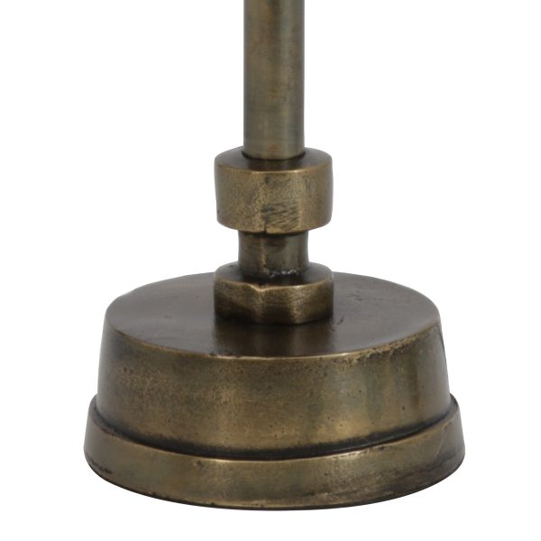 Light & Living Howell tafellamp - lampenvoet met kap - 65 cm hoog - Ø30 cm - brons met gele kap - Afbeelding 4