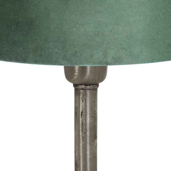 Light & Living Undai tafellamp - sfeerlamp - 48 cm hoog - Ø30 cm - stalen voet met groene kap - Afbeelding 2