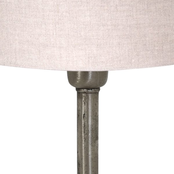 Light & Living Undai tafellamp - sfeerlamp - 48 cm hoog - Ø30 cm - stalen voet met beige kap - Afbeelding 2