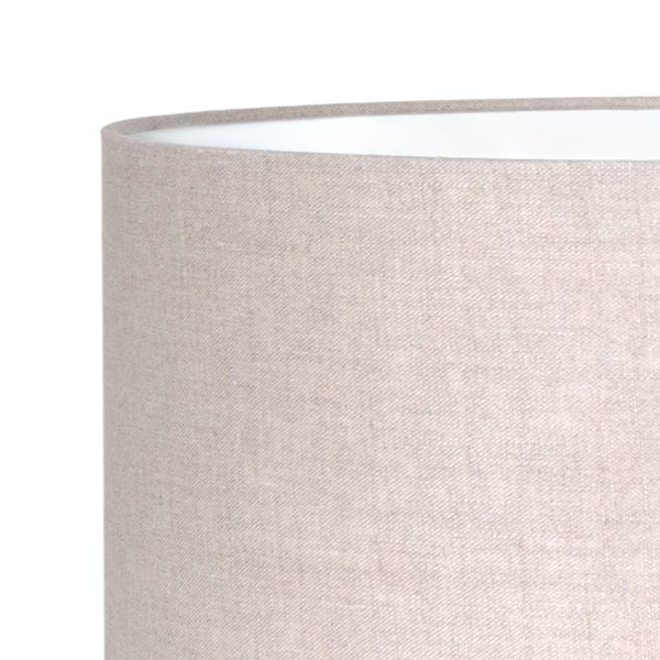 Light & Living Undai tafellamp - sfeerlamp - 48 cm hoog - Ø30 cm - stalen voet met beige kap - Afbeelding 3