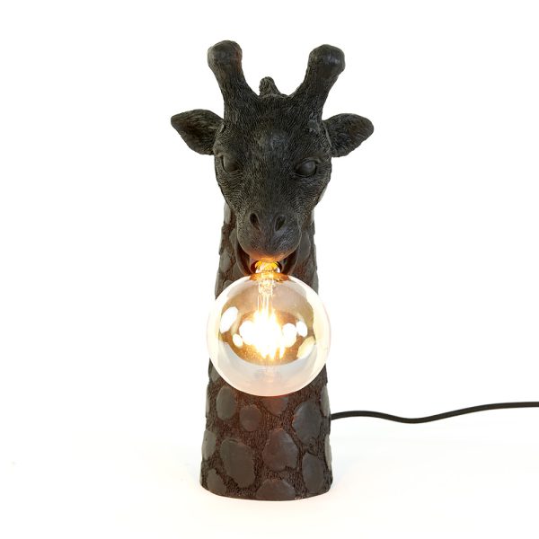 Light & Living Giraffe tafellamp - E14 - 36 cm hoog - zwart - Afbeelding 5