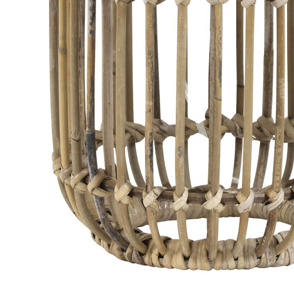 Light & Living Seram tafellamp - met groene velvet kap - rotan - 63 cm hoog - Ø kap 40 cm - beige - Afbeelding 4