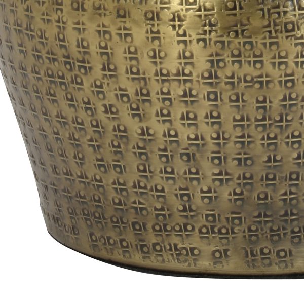 Light & Living Gondia tafellamp - Ø30 cm - 42 cm hoog - witte kap - E27 - goud - Afbeelding 4