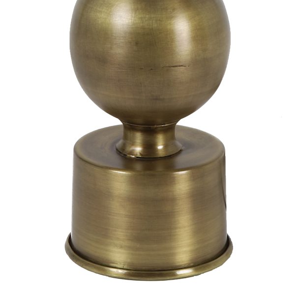 Light & Living Jadey tafellamp - 81 cm hoog - E27 - goud - Ø40 cm - met zilveren kap - Afbeelding 4