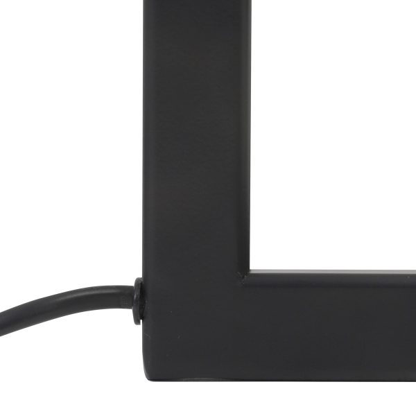 Light & Living Miley tafellamp - lampenvoet - 49 cm hoog - Ø30 cm - zwart met okergele kap - Afbeelding 4