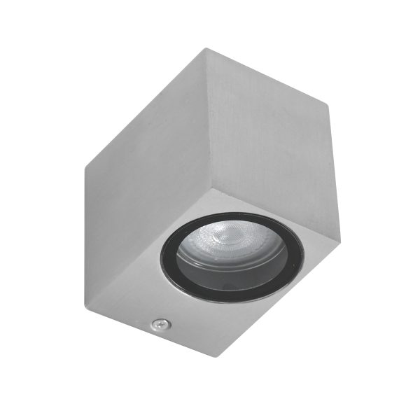 Steinhauer Logan wandlamp - voor buiten - IP44 - GU10 - kubus - staal - Afbeelding 2
