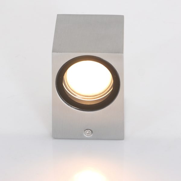 Steinhauer Logan wandlamp - voor buiten - IP44 - GU10 - kubus - staal - Afbeelding 6