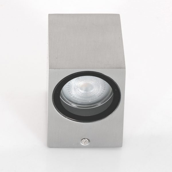 Steinhauer Logan wandlamp - voor buiten - IP44 - GU10 - kubus - staal - Afbeelding 7
