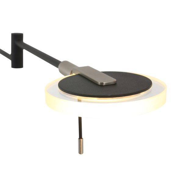 Steinhauer Turound vloerlamp - ingebouwd LED - in hoogte verstelbaar - glazen kap - zwart - Image 7