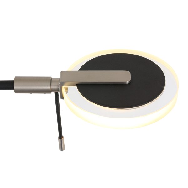 Steinhauer Turound vloerlamp - ingebouwd LED - in hoogte verstelbaar - glazen kap - zwart - Image 4