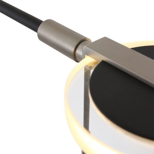 Steinhauer Turound vloerlamp - ingebouwd LED - in hoogte verstelbaar - glazen kap - zwart - Image 5