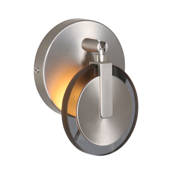 Steinhauer Turound wandlamp - dimbaar - Ø12,5 cm - 18 cm diep - draai- en kantelbaar - rookglas en staal - Afbeelding 8