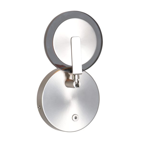 Steinhauer Turound wandlamp - dimbaar - Ø12,5 cm - 18 cm diep - draai- en kantelbaar - rookglas en staal - Afbeelding 9