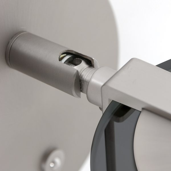 Steinhauer Turound wandlamp - dimbaar - Ø12,5 cm - 18 cm diep - draai- en kantelbaar - rookglas en staal - Afbeelding 3