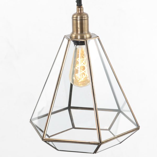 Steinhauer Pimpernel hanglamp - zeshoek - E27 - in hoogte verstelbaar - brons - Afbeelding 8