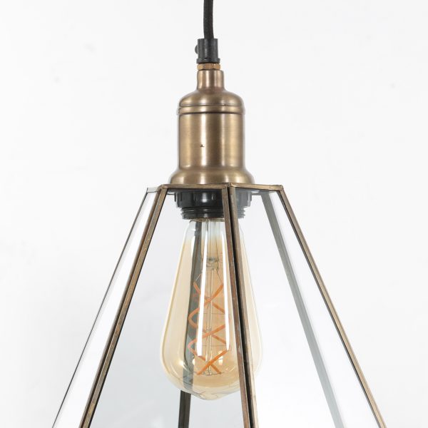 Steinhauer Pimpernel hanglamp - zeshoek - E27 - in hoogte verstelbaar - brons - Afbeelding 9