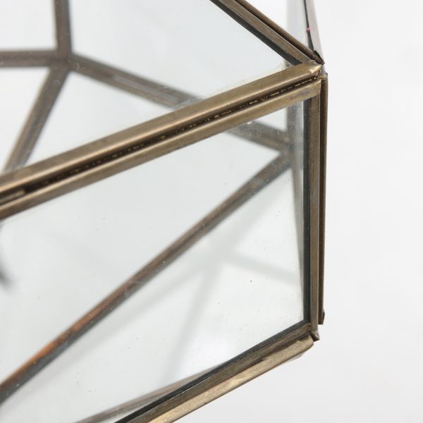 Steinhauer Pimpernel hanglamp - octagon - E27 - dimbaar met dimbare lichtbron - in hoogte verstelbaar - brons - Afbeelding 5