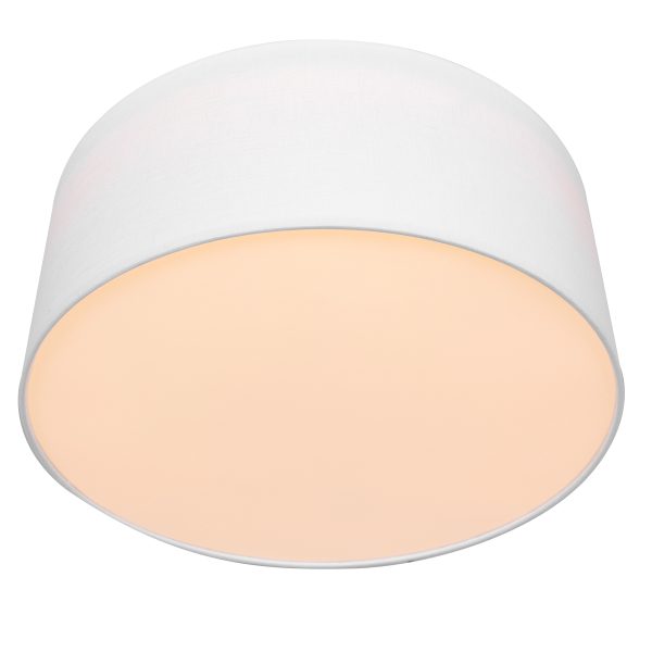 Steinhauer Prestige Chic plafondlamp - met witte linnen kap - Ø50 cm - dimbaar - Image 3