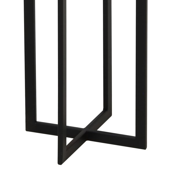 Light & Living Mace lampenvoet - vloerlamp - met okergele kap - 160 cm hoog - E27 - zwart - Image 4