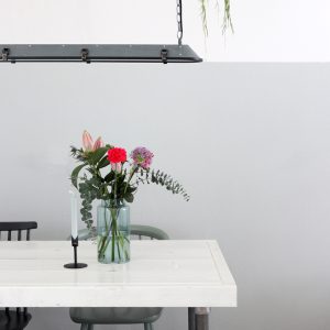 Anne Light & home Tubalar hanglamp – In hoogte verstelbaar – Ingebouwd (LED) – wit en zwart