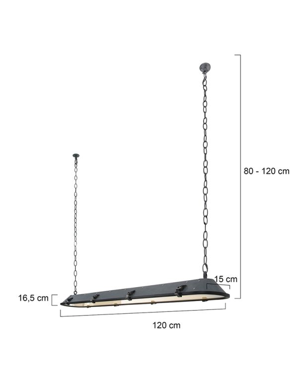 Anne Light & home Tubalar hanglamp – In hoogte verstelbaar – Ingebouwd (LED) – wit en zwart - Image 9