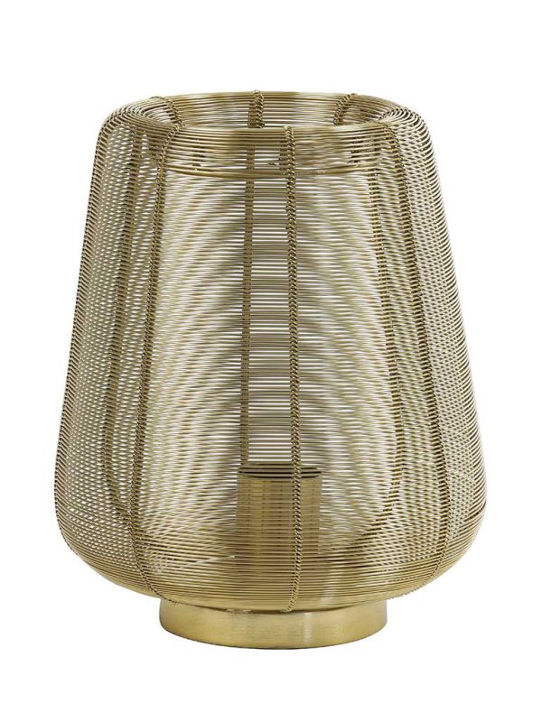 Light & Living Adeta tafellamp – ø 22 cm – E27 (grote fitting) – goud