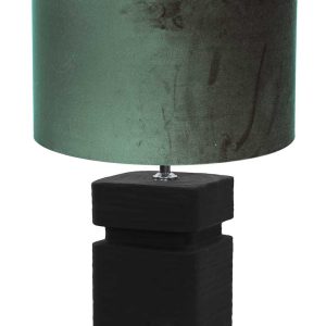 Light & Living Amta tafellamp – E27 (grote fitting) – groen en zwart