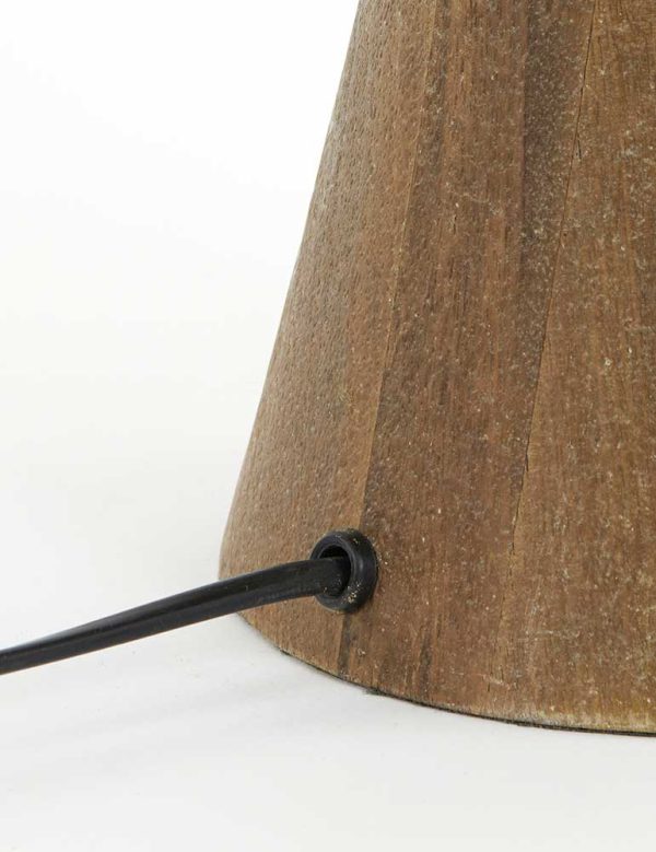 Light & Living Gregor tafellamp – ø 17 cm – E27 (grote fitting) – bruin - Afbeelding 8