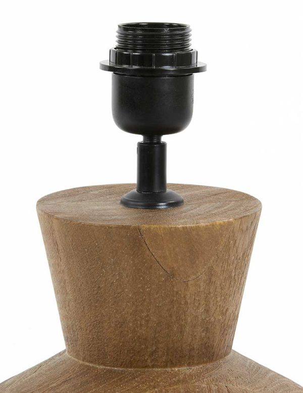 Light & Living Gregor tafellamp – ø 17 cm – E27 (grote fitting) – bruin - Afbeelding 4