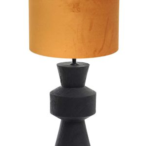 Light & Living Gregor tafellamp – ø 17 cm – E27 (grote fitting) – goud en zwart