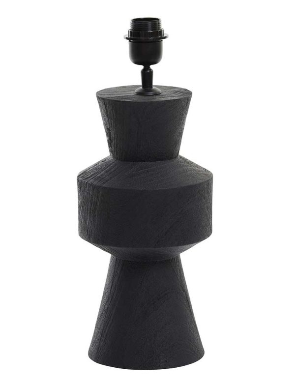 Light & Living Gregor tafellamp – ø 17 cm – E27 (grote fitting) – wit en zwart - Afbeelding 2