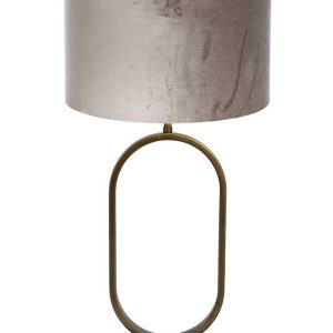 Light & Living Jamiri tafellamp – E27 (grote fitting) – brons en zilver