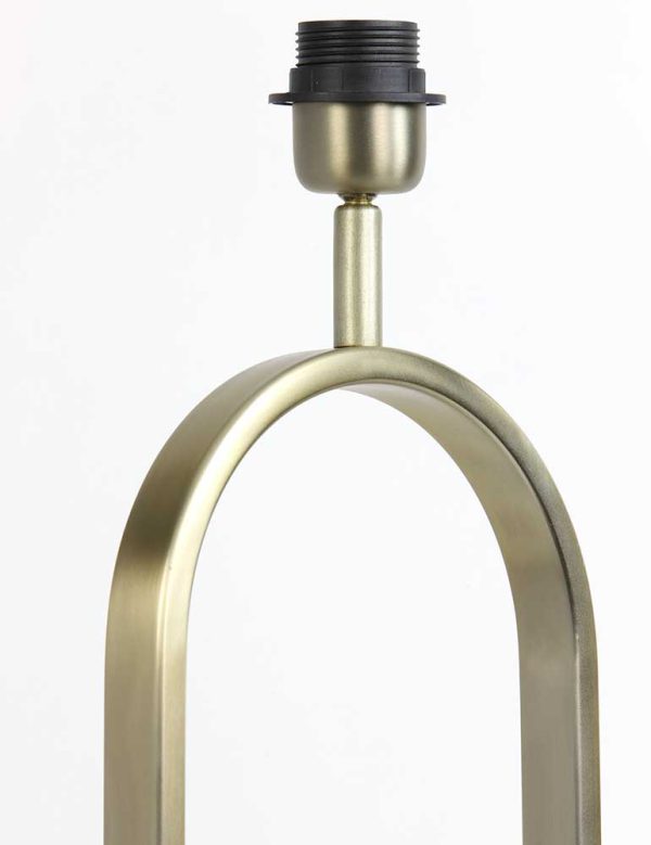Light & Living Jamiri tafellamp – E27 (grote fitting) – goud en zilver - Afbeelding 3