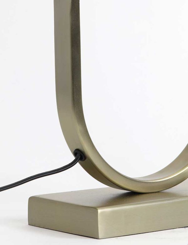 Light & Living Jamiri tafellamp – E27 (grote fitting) – goud en zilver - Afbeelding 4