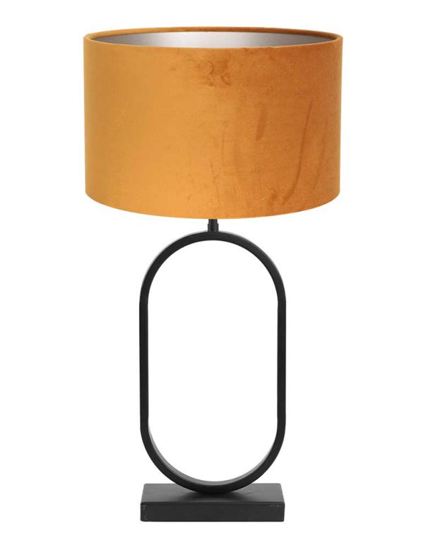 Light & Living Jamiri tafellamp – E27 (grote fitting) – goud en zwart
