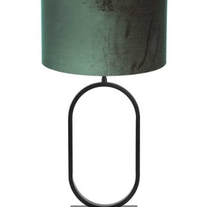 Light & Living Jamiri tafellamp – E27 (grote fitting) – groen en zwart