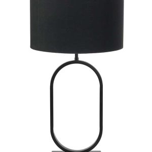 Light & Living Jamiri tafellamp – E27 (grote fitting) – zwart