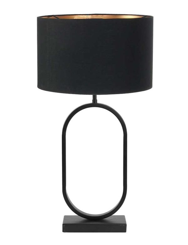 Light & Living Jamiri tafellamp – E27 (grote fitting) – zwart