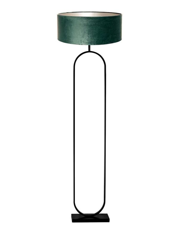 Light & Living Jamiri vloerlamp – E27 (grote fitting) – groen en zwart