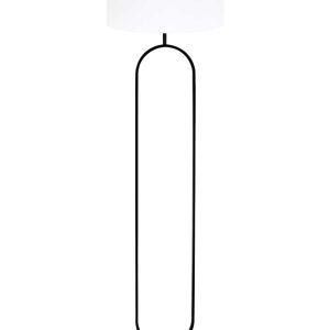 Light & Living Jamiri vloerlamp – E27 (grote fitting) – wit en zwart
