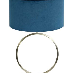 Light & Living Liva tafellamp – E27 (grote fitting) – blauw en goud