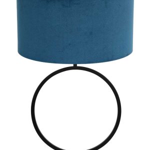 Light & Living Liva tafellamp – E27 (grote fitting) – blauw en zwart