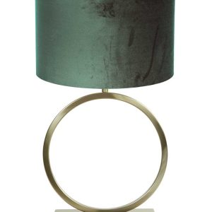 Light & Living Liva tafellamp – E27 (grote fitting) – goud en groen