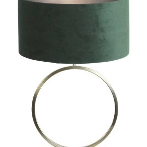 Light & Living Liva tafellamp – E27 (grote fitting) – goud en groen