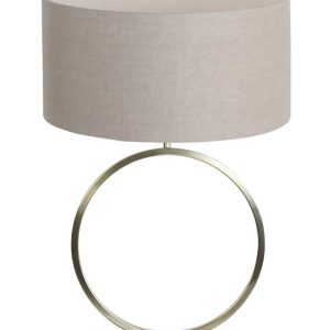 Light & Living Liva tafellamp – E27 (grote fitting) – goud en taupe