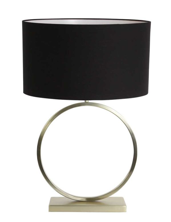 Light & Living Liva tafellamp – E27 (grote fitting) – goud en zwart