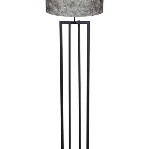 Light & Living Mace vloerlamp – E27 (grote fitting) – zwart