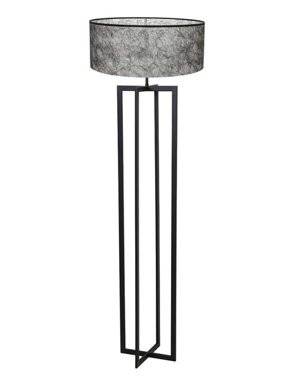 Light & Living Mace vloerlamp – E27 (grote fitting) – zwart