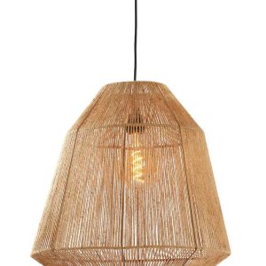 Light & Living Malva hanglamp – ø 50 cm – E27 (grote fitting) – bruin