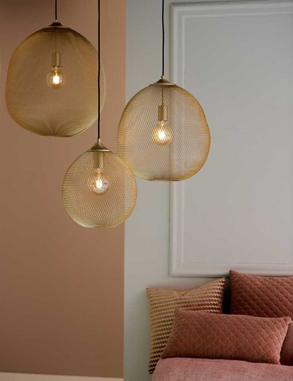 Light & Living Moroc hanglamp – ø 40 cm – E27 (grote fitting) – goud - Afbeelding 3